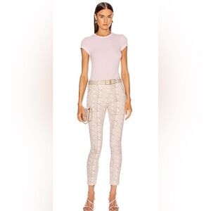 AG Adriano Goldschmied The Farrah Skinny Ankle Python Jeans. Size 28R.